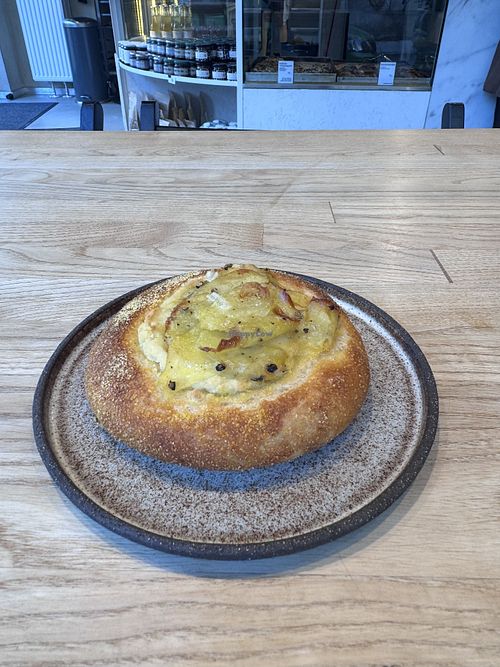 Potato and cream cheese   at Zaczyn in Krakow