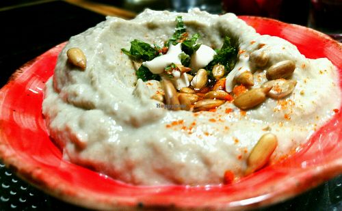 tasty eggplant salad at Zizinia in Barcelona