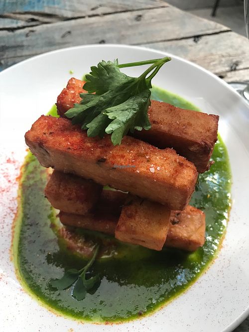 Chickpea fritters  at Hook and Ladder in Sacramento