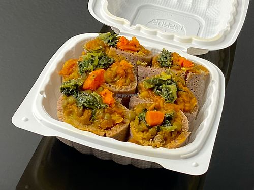 veggie roll (takeout) at Wonder Ethiopian in Seattle