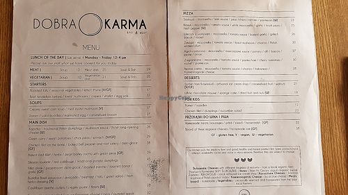Dishes at Dobra Karma in Wroclaw