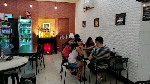 interior decor of restaurant  at Thai Goldmine Kitchen in Central Singapore