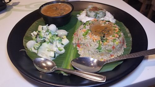 Mushroom Stroganoff at Aharveda Restaurant in Mumbai