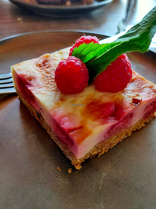 Raspberries cheesecake at Karls Kraut in Luzern