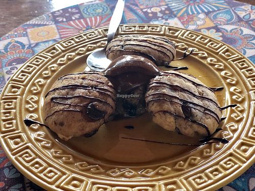 Cookies and ice cream at Soul Vegan in Aguas Da Prata