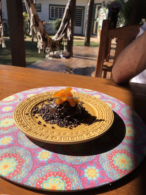 Chocolate dessert at Soul Vegan in Aguas Da Prata