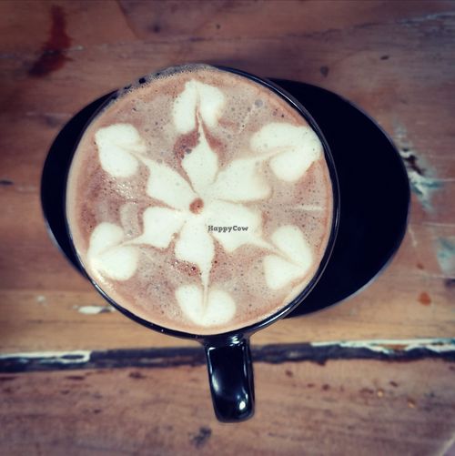 Hot chocolate at Dragonfly Cafe in Ubud