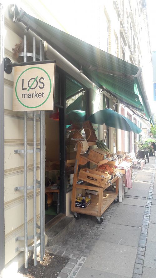 In front of the store at Løs Market - Vesterbro in Copenhagen