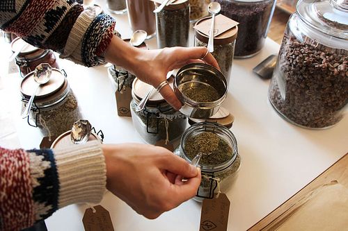 Buying Herbs at Hetu in South West London