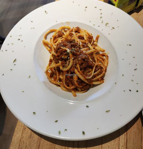 Lentil pasta at Alive in Barcelona