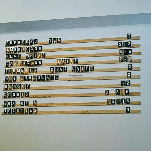 menu at Dough Society in East London