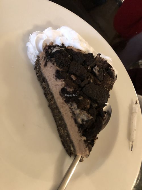 Vegan collage cheesecake, the best I’ve ever eaten  at Bella Pizza & Pasta Restaurant in Cleethorpes