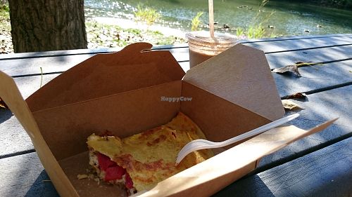 Cvégé (Omelettas Espagnol/Moka Smoothie) at Cvege Resto in Sainte-therese