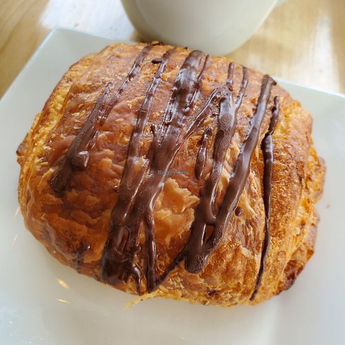 Vegan chocolate croissant at The Sweet Praxis in Syracuse