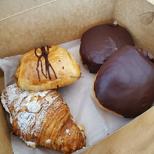 Almond croissant, Boston creams & chocolate croissant at The Sweet Praxis in Syracuse