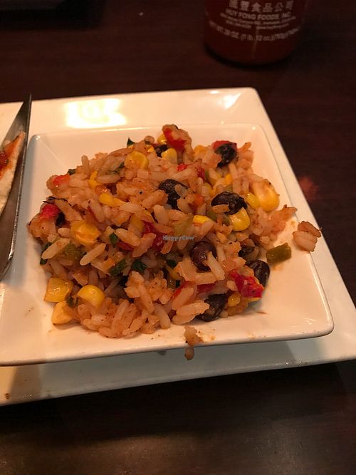 Vegan Spanish rice  at Terry's Terrace in Harrison Charter Township