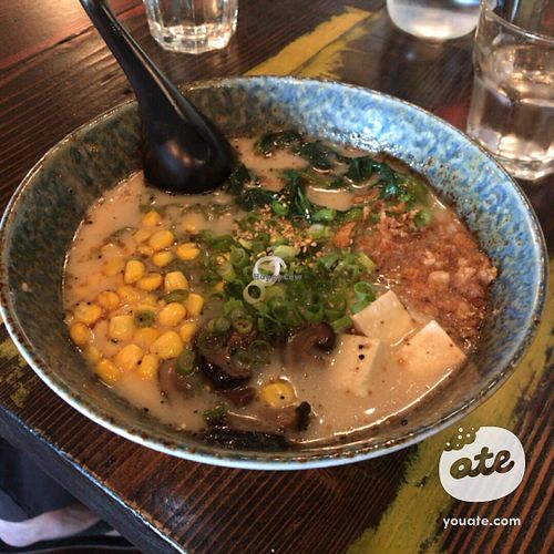 Creamy vegan ramen  at Ohyama Ramen in Whistler