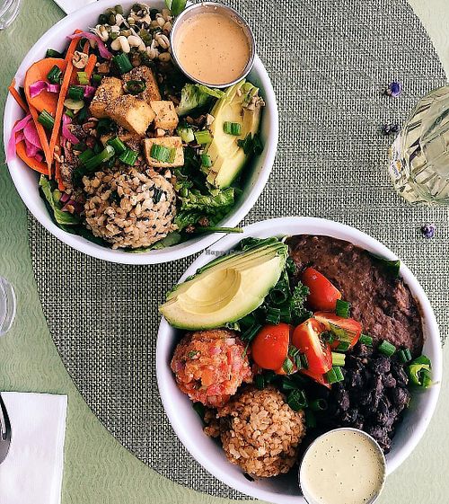 Banh mi bowl and la bonita bowl at Max Well in New Orleans