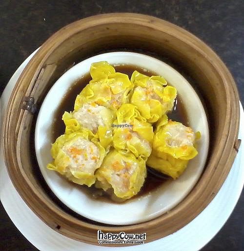 Steamed dim sum at Tea Shrine in Alice Springs