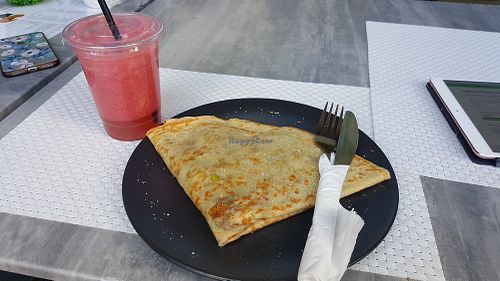 Vegan crepe at Le Petit Paris in Brisbane