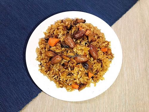 圆缘素糯米饭，好吃😋
Vegetarian Steamed Glutinous Rice, must try. 😋 at Yuan Yuan 圓緣素食 - Chinatown in Central Singapore