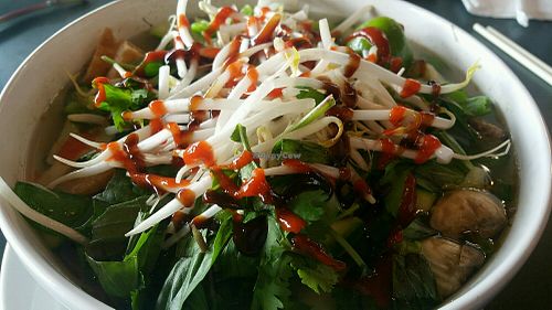 Vegan Pho at Saigon Bistro in Fayetteville