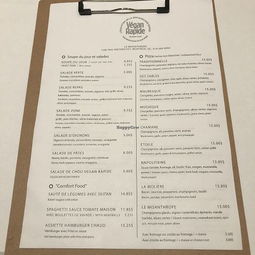 Vegan Rapide at Vegan Rapide - Le Misanthrope in Montreal