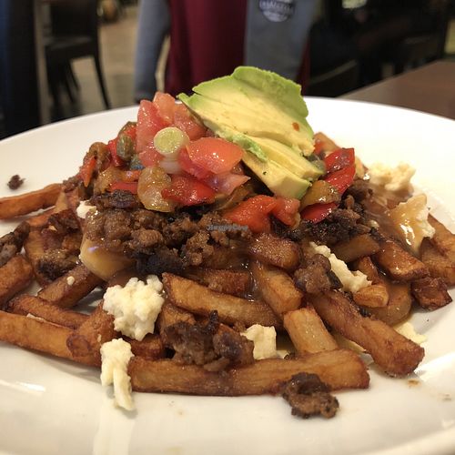 Poutine Nebula at Vegan Rapide - Le Misanthrope in Montreal