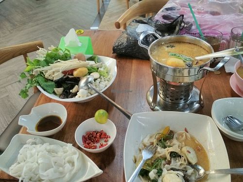 Steamboat set  at Natural Vegetarian in Kota Kinabalu