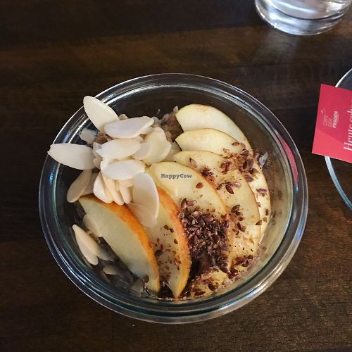 Apple and cinnamon porridge  at Cafe der Fragen in Berlin