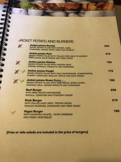 vegan options that are not pizzas  at La Strada in Brno