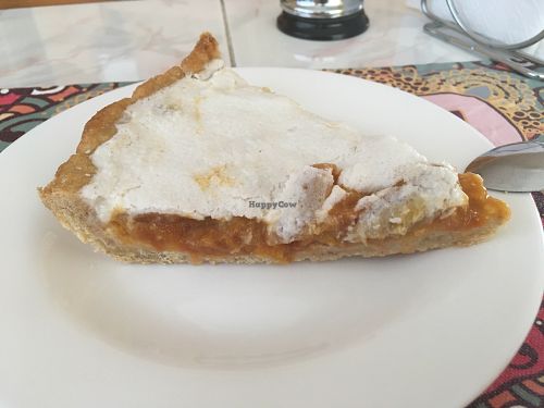 Vegan pie at Las Buenas Migas - El Gato Vegano in La Reina