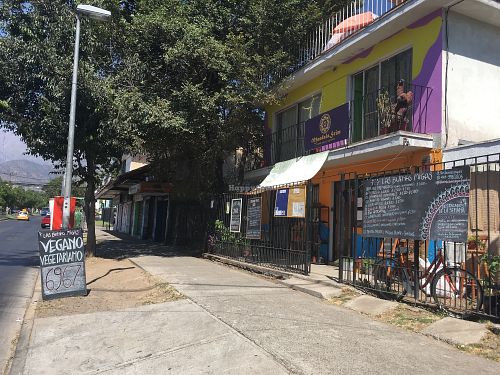 Outside  at Las Buenas Migas - El Gato Vegano in La Reina