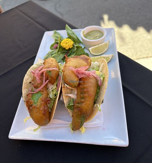 Vegan avocado tacos  at Wildest Restaurant & Bar in Palm Desert