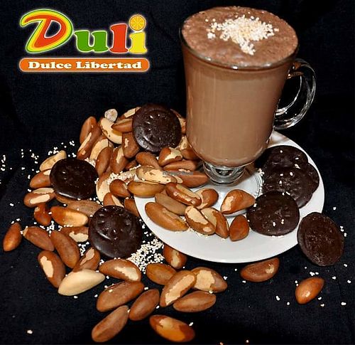 Chocolate caliente....leche de castaña más cacao at Duli in Ayacucho