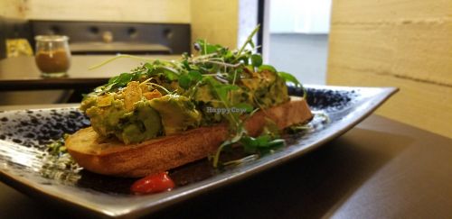 Smashed avocado at Sweetbrew in Launceston