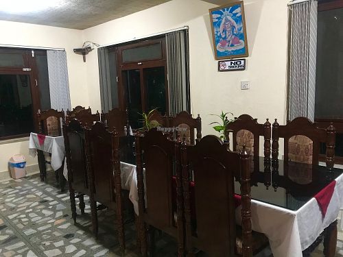 Inside at Dragon Guest House Vegetarian Restaurant in Kathmandu