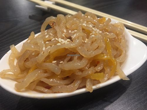 Veg Jellyfish (konjac) at Harmony Village Vegetarian in Hong Kong Island