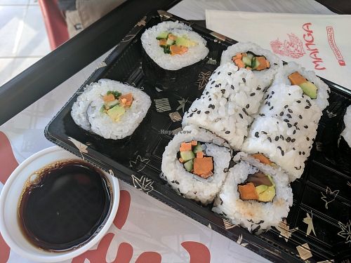 Sushi was pretty good at Manga Noodles in Eilat