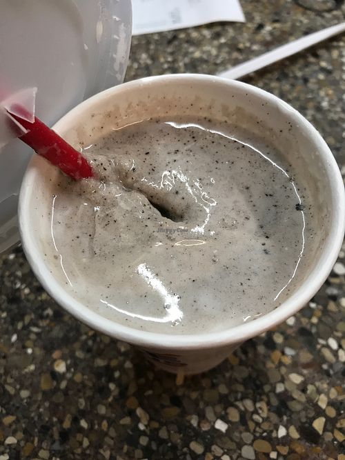Vegan Oreo milkshake  at Shake 'N Buns in Bakersfield