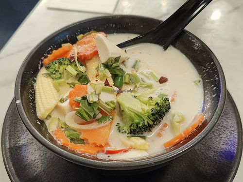 Coconut tom yum soup at Bangkok Jam - Marina Square in Central Singapore