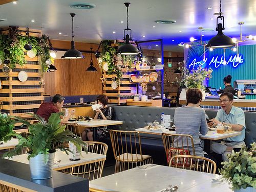 Restaurant interior at Bangkok Jam - Marina Square in Central Singapore