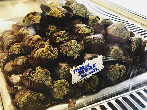 Vegan Chocolate with Chestnut  at Üstün Palmie Pastanesi in Istanbul