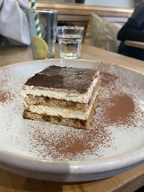 Vegan tiramisu!  at Purezza Camden in London