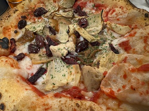 pizza  at Purezza Camden in London