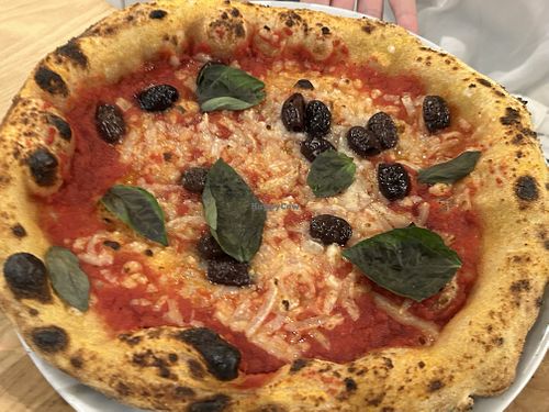 Margarita and olives   at Purezza Camden in London