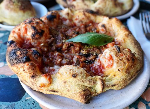 Parmigiana Party Pizza at Purezza Camden in London