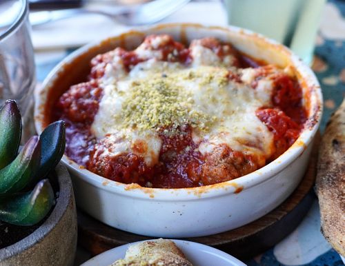 Meatballs at Purezza Camden in London