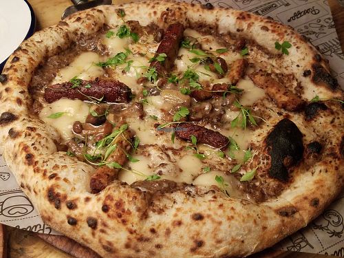 Truffle with sausage at Purezza Camden in London