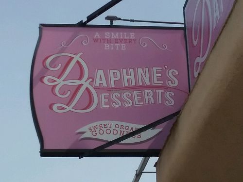 from the street at Daphne's Desserts in Sherman Oaks